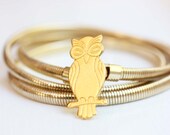 Owl Gold Coil Belt - M