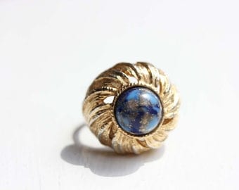 Blue Swirl Ring