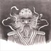 Scievra - 8 x 8 Mounted Print and Trading Cards - Sci Fi Fantasy - mystical space hermit - 'Echo Locations' art by Z. E Pangborn