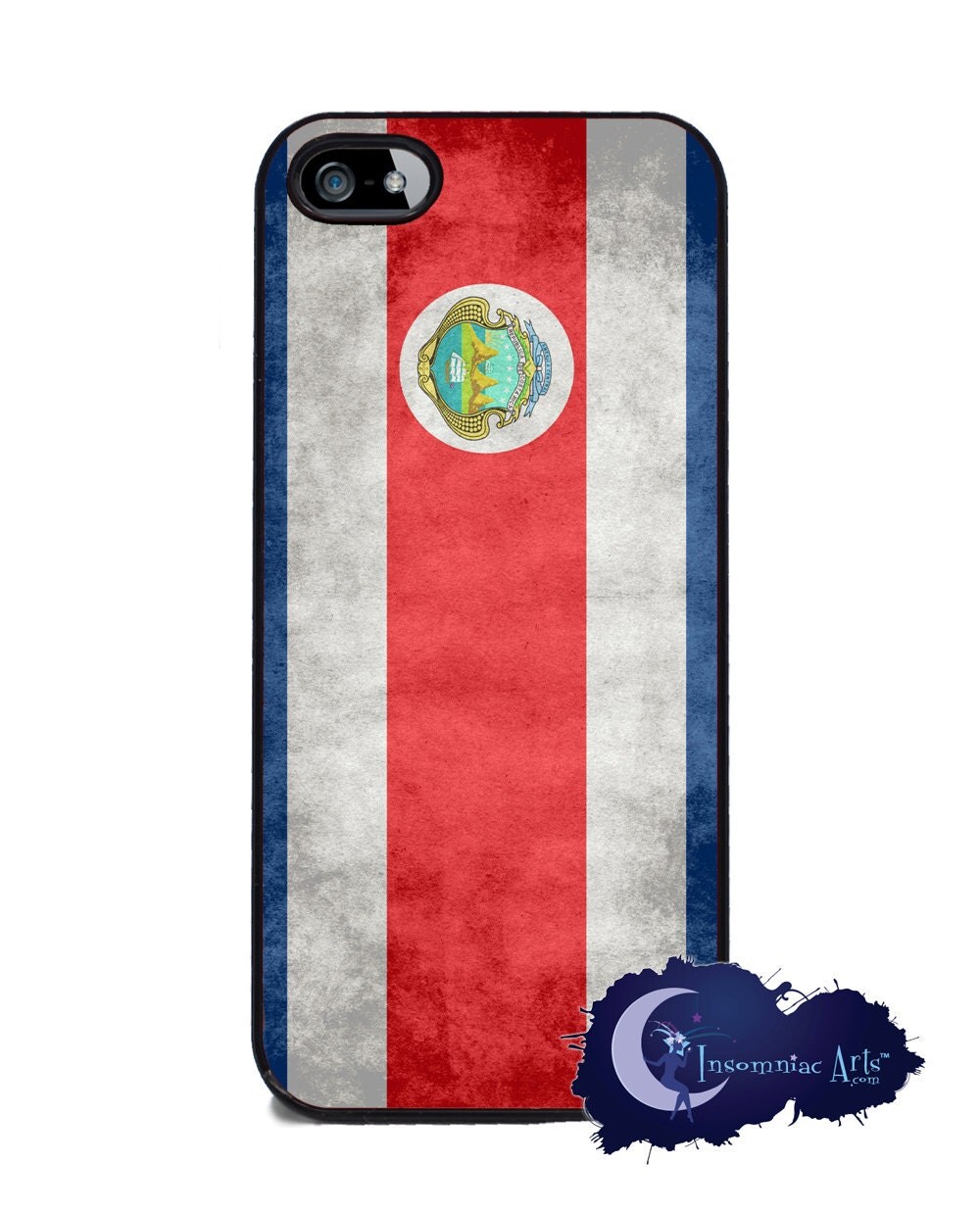 Costa Rican Flag iPhone 5 and 5s Cover by InsomniacArts on Etsy