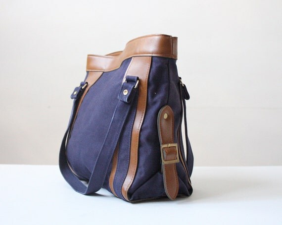 vintage canvas shoulder bag