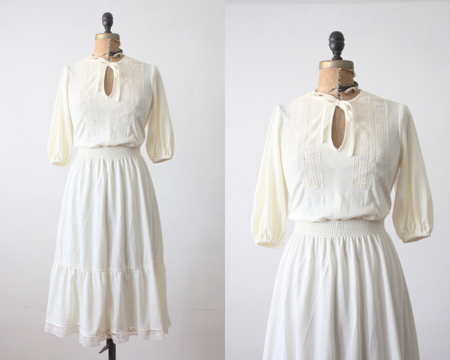 1970s dress- bohemian day dress