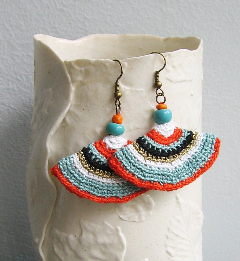 On Sale- Striped Seniorita earrings