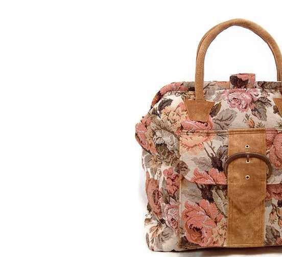 PDF Pattern Carpet Bag Victorian Shabby Chic Mary Poppins Style Fitting 16 x 4.5 Tubular Spring Loaded Purse Frames
