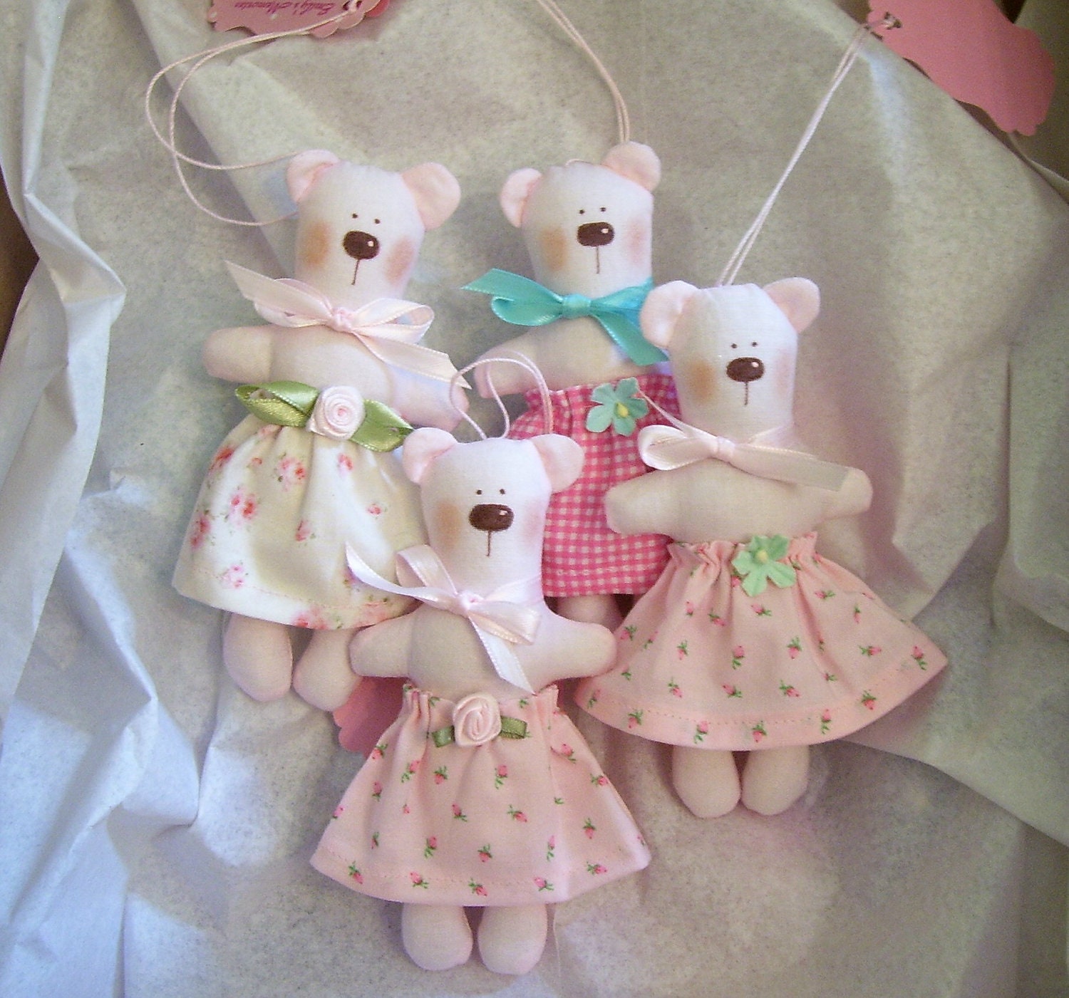 Sweet Little Pale Pink Miniature Bear for Your Blythe, Liv, Barbie, Secret Friend,etc.