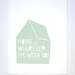 Home is Wherever I'm With You Print in Blue