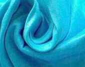 Electric Blue Dupioni Silk Fabric 1 Yard