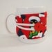 Penguin Coffee Cozy, Reusable, Eco friendly, Red Penguin Cup Cozy, Holiday Christmas Coffee Sleeve