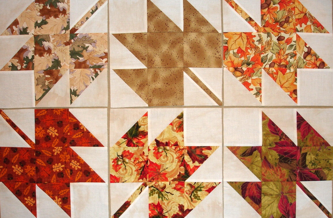Autumn Leaves Quilt Blocks