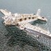 Vintage Crown Trifari Airplane Rhinestone Brooch 1940s Era Plane