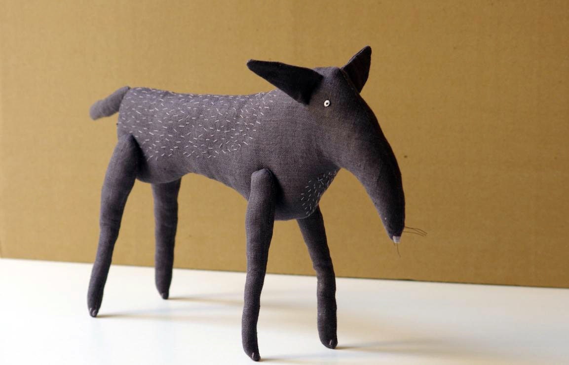 The gray wild wolf