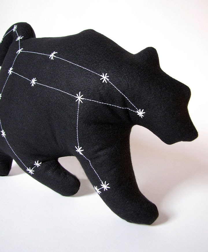 Ursa Major Constellation- The Great Bear in Black