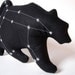 Ursa Major Constellation- The Great Bear in Black