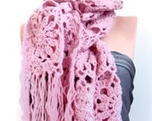 Opal pink colors scarf