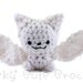 Ghost Bat Amigurumi - crocheted plush toy
