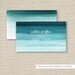 Business Card, Calling Card, Mommy Card - Watercolor Ombre Stripes