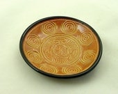 Hecate  Hekate's WheelSpiral Autumn Offering Bowl Handmade Ceramic Pottery