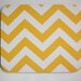 Mouse Pad mousepad / Mat -  BUY 2 FREE SHIP -- Rectangle - Chevron Yellow and White Zig Zag zigzag