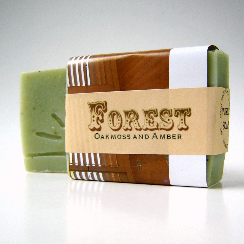 FOREST / Handmade Cold Process Organic Soap / Woodland Vegan Soap Bar