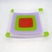Neon Lavender Ice fused glass sushi dish