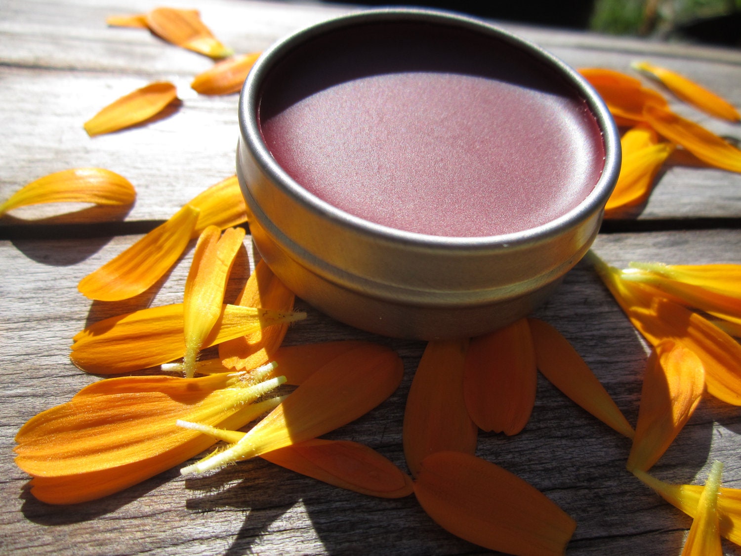 Tinted Lip Balm- Peppermint and Calendula- Herbal Lip Balm