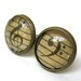 Vintage Sheet Music Earrings Treble and Bass Clef Tiny Brass Post Studs