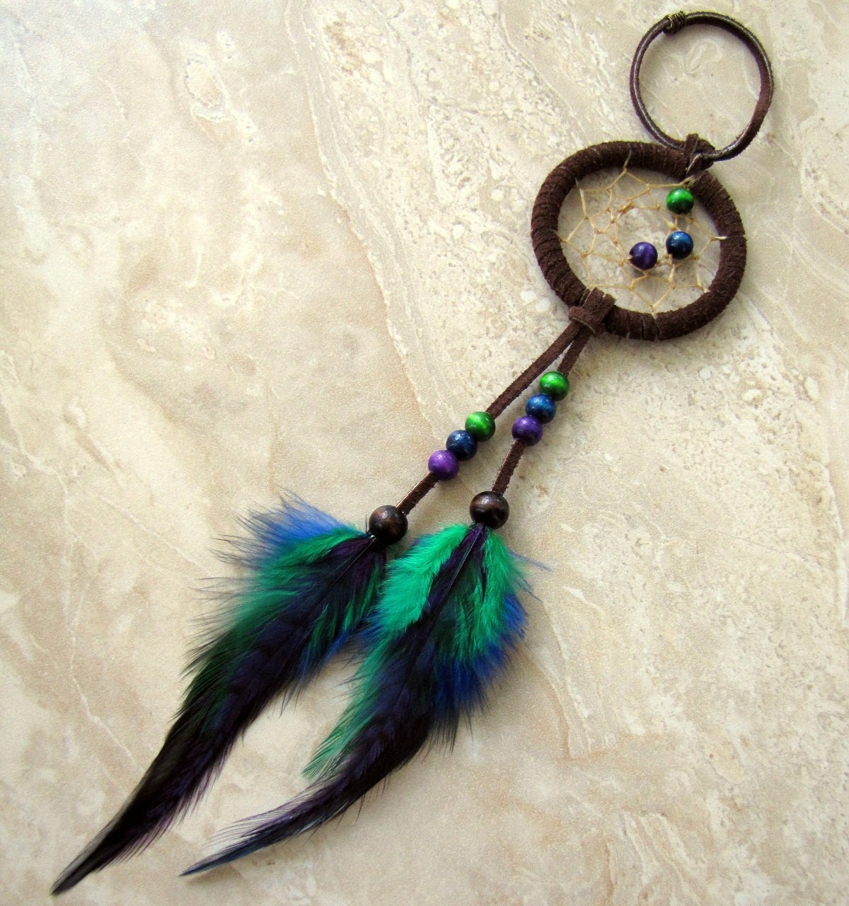 Dream Catcher - Car Dream Catcher, Colorful Feather Dreamcatcher - Cosmic Dreams