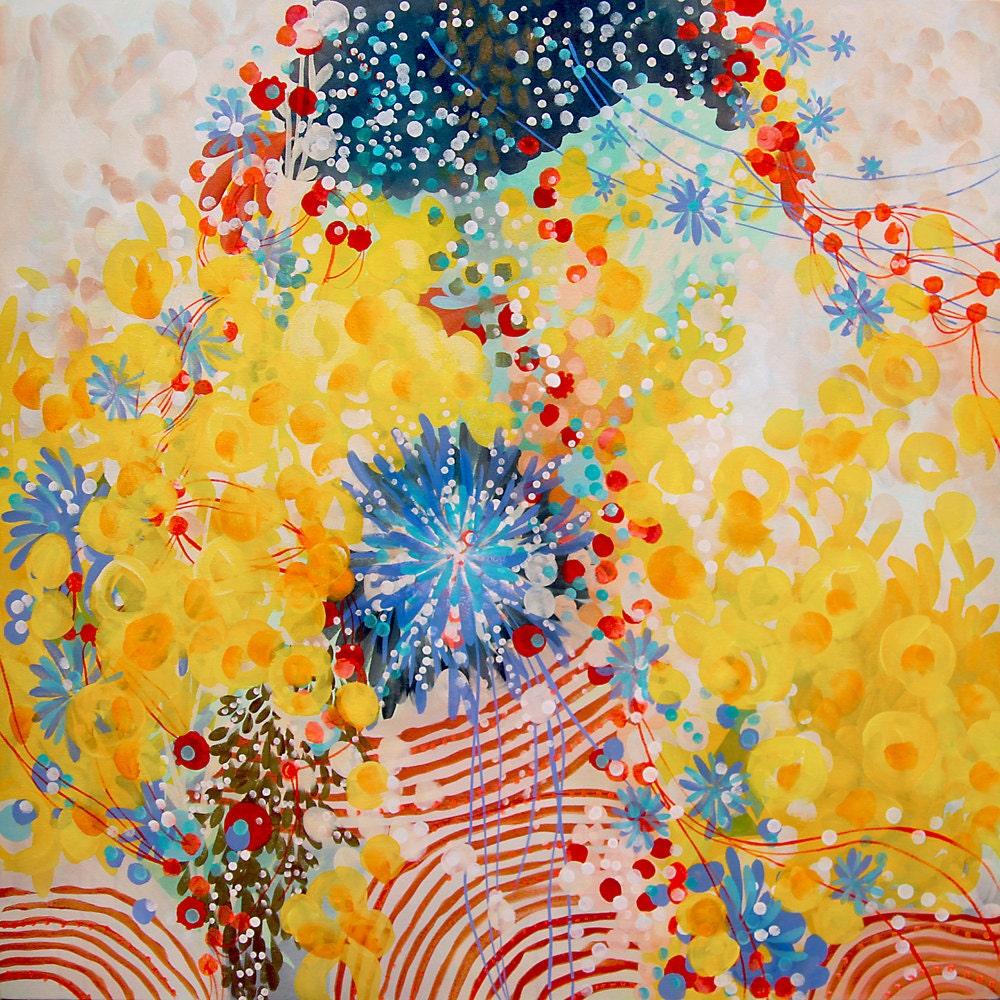 3 Ring Circus - Original Acrylic Painting on Canvas