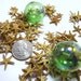 Beach Decor Brown Starfish - Nautical Decor or Beach Wedding Starfish, 12pc, 1/2 to 1 inch