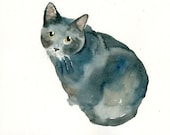 CUSTOM of your PET by DIMDI Original watercolor painting 8X10inch