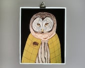 8x10 - Art Print - Snow Owl - Signed by Artist