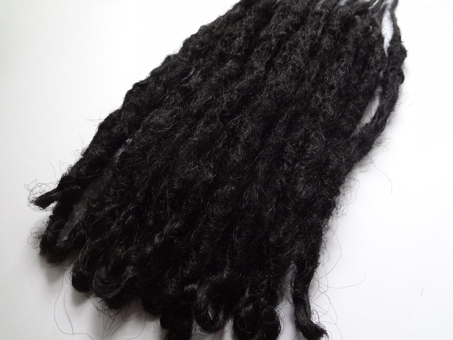 Pre Made Dreadlock Extensions | 10 off black knotty dreadlock extensions pre made by Pre Made Dreadlock Extensions | 10 off black knotty dreadlock extensions pre made by