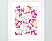 Cat Pattern Print 8x10