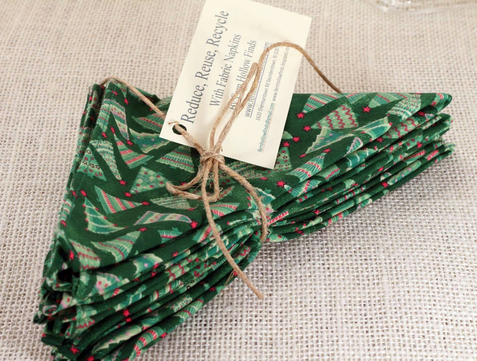 Cloth Napkin - O Christmas Tree - set of 6