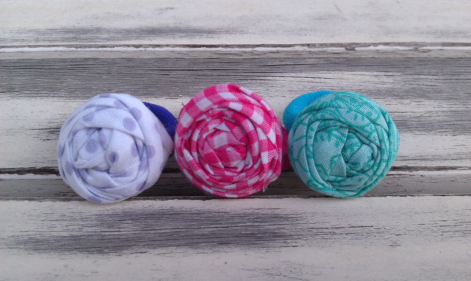 Maggie rosette ponytail holders