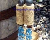 Wine cork bottle tag/gift tag/ornament  set