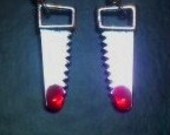 Bloody Saw Earrings - SALE