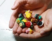 Complete Set of Princess Cupcake Pendants