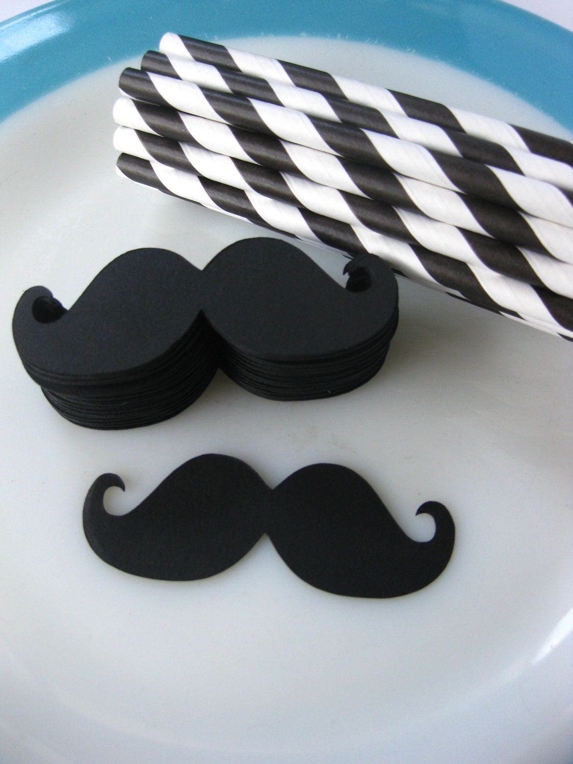 DIY Imperial Mustache Straw Kit 25 Paper Straws Photo Prop