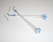 Pipette Tip Earrings in Periwinkle Blue