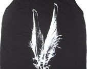 Two Big Feathers Native American Art Tank T-shirt Unisex American Apparel XS   S   M   or   XL