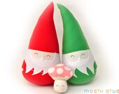 Happy Red Gnome Holiday Plush