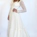 Vintage 70s GUNNE SAX Lace Wedding Dress ML