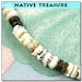 Native Treasure Tiger Puka Shell Necklace Surfer Beach Choker - 8mm (5/16") - 18" Inch