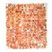 Orange Paper Weaving- Original Watercolor Mixed Media- Contemporary Decor-15x15