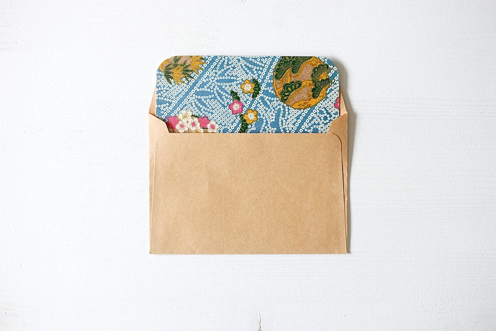Chiyogami Note Card Set . Announcement Cards . Invitations . no.91