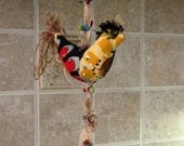 Lucky Chicken Folk Art Handmade OOAK