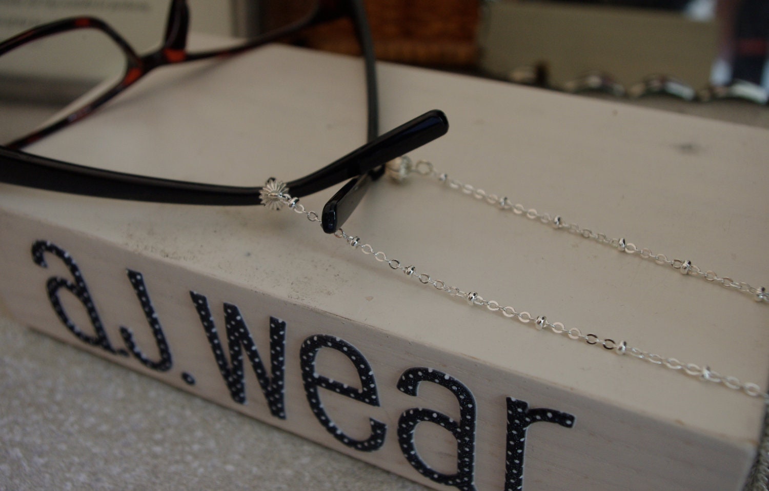 Delicate and Beautiful Handmade Eyeglasses holder GIFT WRAPPED