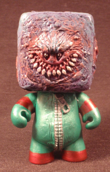 Woople The Emotion Alien Blank Munny OOAK  head and arms turn Kid Robot