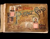 1889 Dukes Postage Stamp Album - N85 - W. Duke Company Tobacco Card Premium Chromolithographed Album